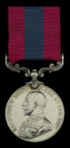 A Great War 1915 'Ypres - Hill 60' D.C.M. awarded to Sergeant J. Thompson, 2nd Battalion, Ki...