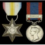 Pair: Corporal J. Hebden, 16th Lancers Maharajpoor Star 1843 (Private John Hebden H.M. 16...