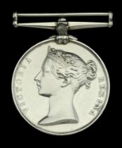 Royal Navy L.S. & G.C., V.R., narrow suspension, engraved naming (Charles Batchelor Color Se...