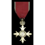 The Most Excellent Order of the British Empire, O.B.E. (Civil) Officer's 2nd type breast bad...