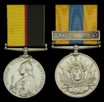 Pair: Private W. Preece, North Staffordshire Regiment Queen's Sudan 1896-98 (4517. Pte. W...