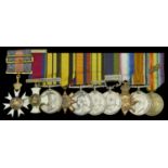 A fine Great War C.M.G., scarce 'North West Frontier 1908' D.S.O. group of eleven awarded to...