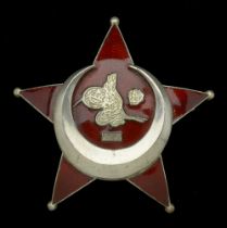 Ottoman Empire, Gallipoli Star 1915, silver and enamel, unmarked, good very fine Â£70-Â£90