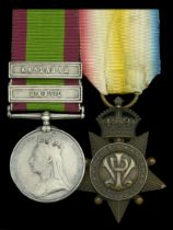 Pair: Private H. Green, 9th Lancers Afghanistan 1878-80, 2 clasps, Kabul, Kandahar (1845....