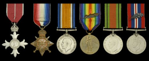 A Second War 'Middle East' M.B.E. group of six awarded to Lieutenant-Colonel A. S. Bobby, Ro...