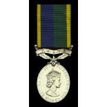 Efficiency Medal, E.II.R., 2nd issue, T. & A.V.R. (23977465 Cpl R Anderson NIM) mounted as w...