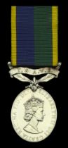 Efficiency Medal, E.II.R., 2nd issue, T. & A.V.R. (23977465 Cpl R Anderson NIM) mounted as w...