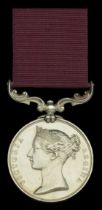 Army Meritorious Service Medal, V.R. (Serjt. Jereh. Brosman 101st. Foot) light cabinet marks...