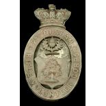 2nd Durham Rifle Volunteer Corps (Bishop Auckland) Officer's Pouch Belt Plate 1880-87. A sc...