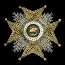 Spain, Kingdom, Royal and Military Order of St. Hermenegildo, Grand Officer's Star, 63mm, si...