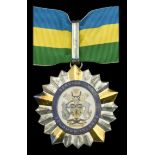 Solomon Islands, Kingdom, Star of the Solomon Islands (S.S.I.), neck badge, 56mm, silver, si...