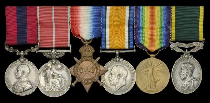 A fine Great War Gallipoli 'Gully Ravine' D.C.M. and inter-War B.E.M. group of six awarded t...
