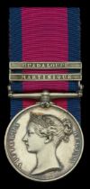 The rare Military General Service Medal for Martinique and Guadaloupe awarded to Staff Surge...