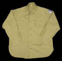 A Khaki Shirt and Trousers. A khaki shirt and trousers which were used in 2001 production o...