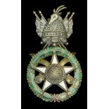 Albania, Kingdom, Order of Scanderbeg, 1st type, Officer's breast badge, by Cravanzola, Rome...