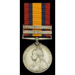 The Queen's South Africa Medal awarded to Private A. Rumball, Duke of Cornwall's Light Infan...