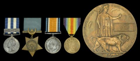 Family group: Pair: Sergeant F. F. Reynolds, 10th Royal Hussars Egypt and Sudan 1882-89,...