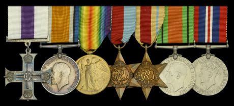A Great War 'Western Front' M.C. group of seven awarded to Lieutenant A.C. B. Watts, Intelli...