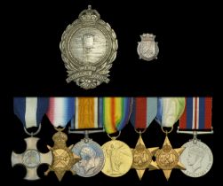 A Second War 'Minesweeping' D.S.C. group of seven awarded to Skipper A. A. Hindes, Royal Nav...