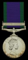 General Service 1962-2007, 1 clasp, South Arabia (24013626 Pte. G. Lunn. SCLI.) nearly extre...