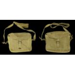 Field Packs. Two smaller packs, one dated 1942, the other dated 1944, both approximately 27...