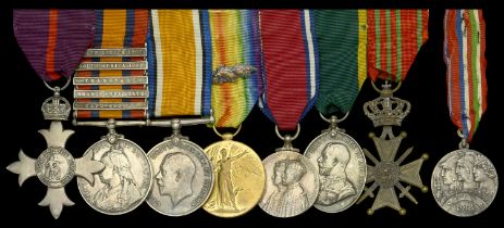 A Great War M.B.E. group of seven awarded to Captain A. Hudson, Royal Engineers, late 15th B...