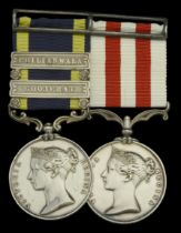 Pair: Major-General W. C. Hamilton, 2nd Bengal European Regiment Punjab 1848-49, 2 clasps...