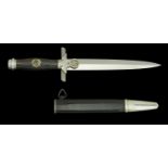 A German Second World War RLB 2nd Pattern Man's Dagger An absolutely mint blade with the lo...