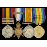 Four: Private E. J. Spencer, Royal Sussex Regiment Queen's South Africa 1899-1902, 2 clas...