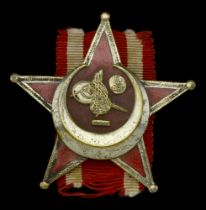 Ottoman Empire, Gallipoli Star 1915, silver and enamel, reverse stamped 'B.B. & Co.', comple...