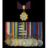 A fine O.B.I. group of eleven awarded to Subadar Major (Hon. Captain) Bakhshish Singh, 2/2nd...