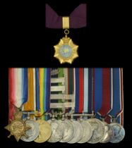 A fine O.B.I. group of eleven awarded to Subadar Major (Hon. Captain) Bakhshish Singh, 2/2nd...