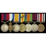 A Great War 'Western Front' D.C.M. group of seven awarded to Battery Sergeant-Major E. P. Fa...