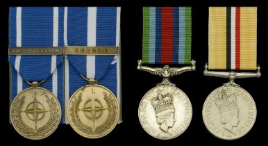 Four: Lance-Corporal J. J. Taylor, Light Infantry N.A.T.O. Medal 1994, 1 clasp, Former Yu...