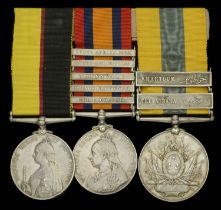 Three: Private H. McKenzie, Seaforth Highlanders Queen's Sudan 1896-98 (5301 Pte. H. Mc.K...