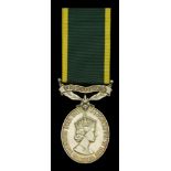 Efficiency Medal, E.II.R., 2nd issue, Territorial (21029091 Sgt. G. J. Stewart. Para.) edge...