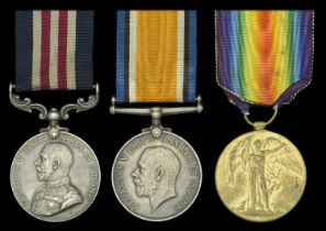 A Great War M.M. group of three awarded to Driver G. Bailey, 'B' 331st (East Lancashire) Bri...