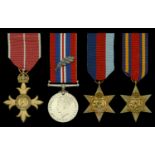 A Second War 'Burma operations' O.B.E. group of four awarded to Lieutenant-Colonel W. Eversd...