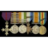 A Great War O.B.E. group of six awarded to Lieutenant-Colonel W. W. Briggs, Army Service Cor...