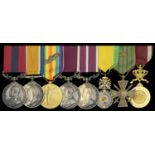 A Great War 'Gallipoli' D.C.M., M.S.M. group of eight awarded to Staff Sergeant Major H. Fai...