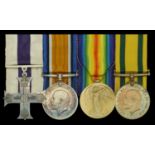 A Great War 'French theatre' M.C. group of four awarded to Captain J. A. Mowat, 2/1st Hampsh...