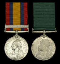 Pair: Sergeant C. J. Buur, Cape Garrison Artillery Queen's South Africa 1899-1902, 1 clas...