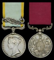 Pair: Gunner W. Blackman, Royal Horse Artillery Crimea 1854-56, 1 clasp, Sebastopol (......