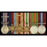 A fine Second War 'North Africa' M.M. and 'Italy' Second Award Bar group of six awarded to G...