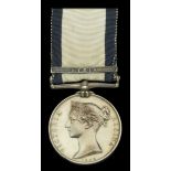 Naval General Service 1793-1840, 1 clasp, Syria (James Mc.Mahon.) edge bruise, good very fin...