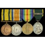 Four: Sergeant W. Cross, Devonshire Regiment British War and Victory Medals (142 Sjt. W....