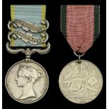 Pair: Sergeant John Bailey, Royal Horse Artillery Crimea 1854-56, 2 clasps, Inkermann, S...