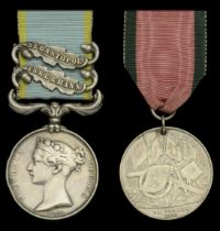 Pair: Sergeant John Bailey, Royal Horse Artillery Crimea 1854-56, 2 clasps, Inkermann, S...