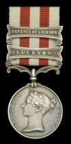 Indian Mutiny 1857-59, 2 clasps, Defence of Lucknow (entitled to Relief of Lucknow), Lucknow...