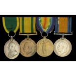 Four: Sergeant C. W. Passmore, Royal Engineers British War and Victory Medals (506143 Sjt...